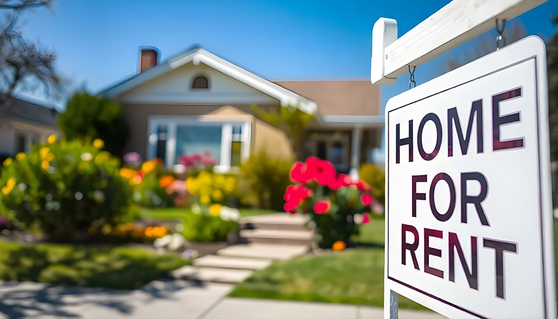 home for rent sign